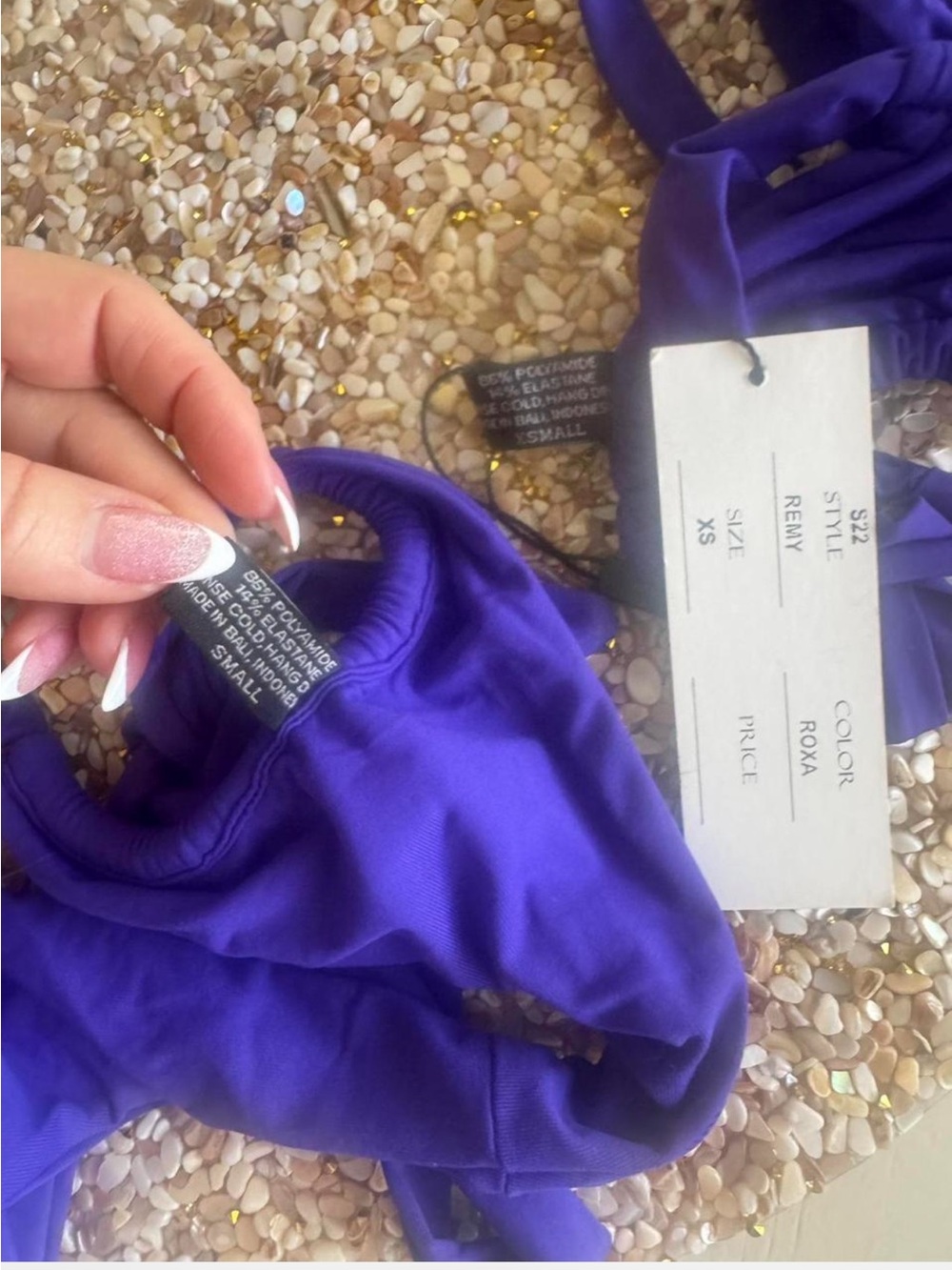 Indah Roxa purple bikini - Picture 7 of 8